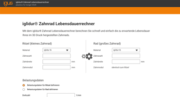 Gear service life calculator