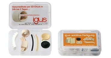 iglidur 3D baskı numune kutusu.