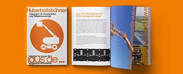 "Sepetli vinçler ve teleskopik ekipmanlar için çözümler" broşürü