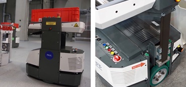 Kaldırma platformunda drylin® ZLW dişli bant akslarının kullanıldığı Knapp DTS