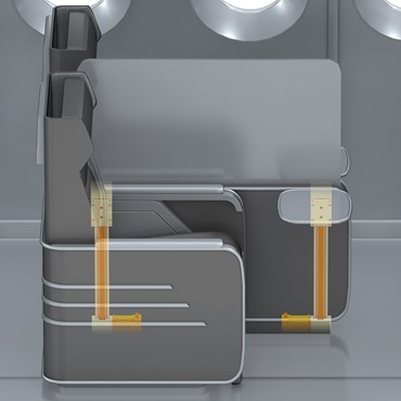 Uçak içi: bölmelerde drylin lineer teknolojisi
