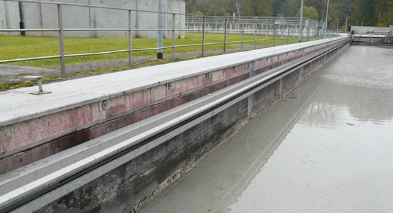 Birincil arıtıcıdaki temel flizz sistemi 58 metre uzunluğa sahiptir.