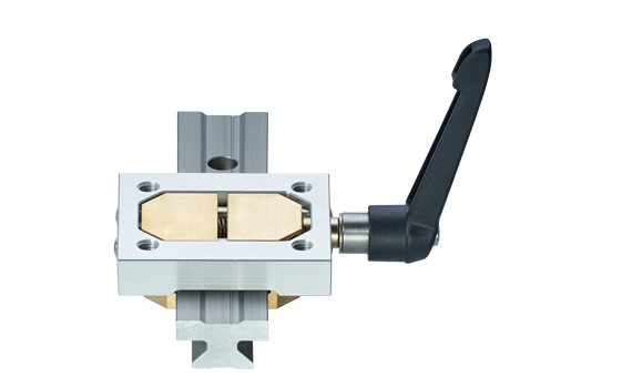 drylin® T kelepçe elemanı ve lineer ray kılavuzu için manuel kelepçe