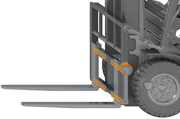 Çatal dişlerinde iglidur® çubuk stoğu