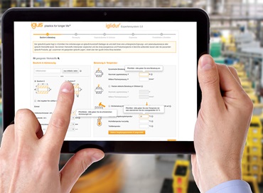 igus çevrimiçi araçları tablette