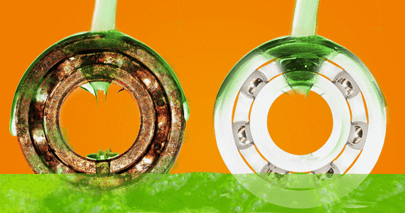 Polymer ball bearings are resistant to chemicals