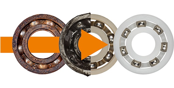 xiros® plastik bilyeli yataklar ile Tech up, Cost down